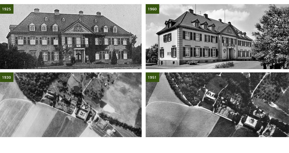 Historische Bilder Schloss Laach von 1910 - 1960